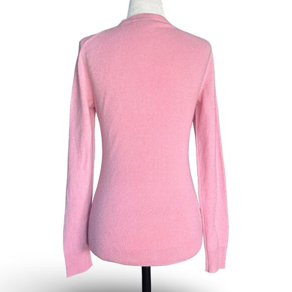 Antonio Melani Pink Cashmere Sweater XS Soft Lightweight Classic Minimalist - Picture 3 of 7